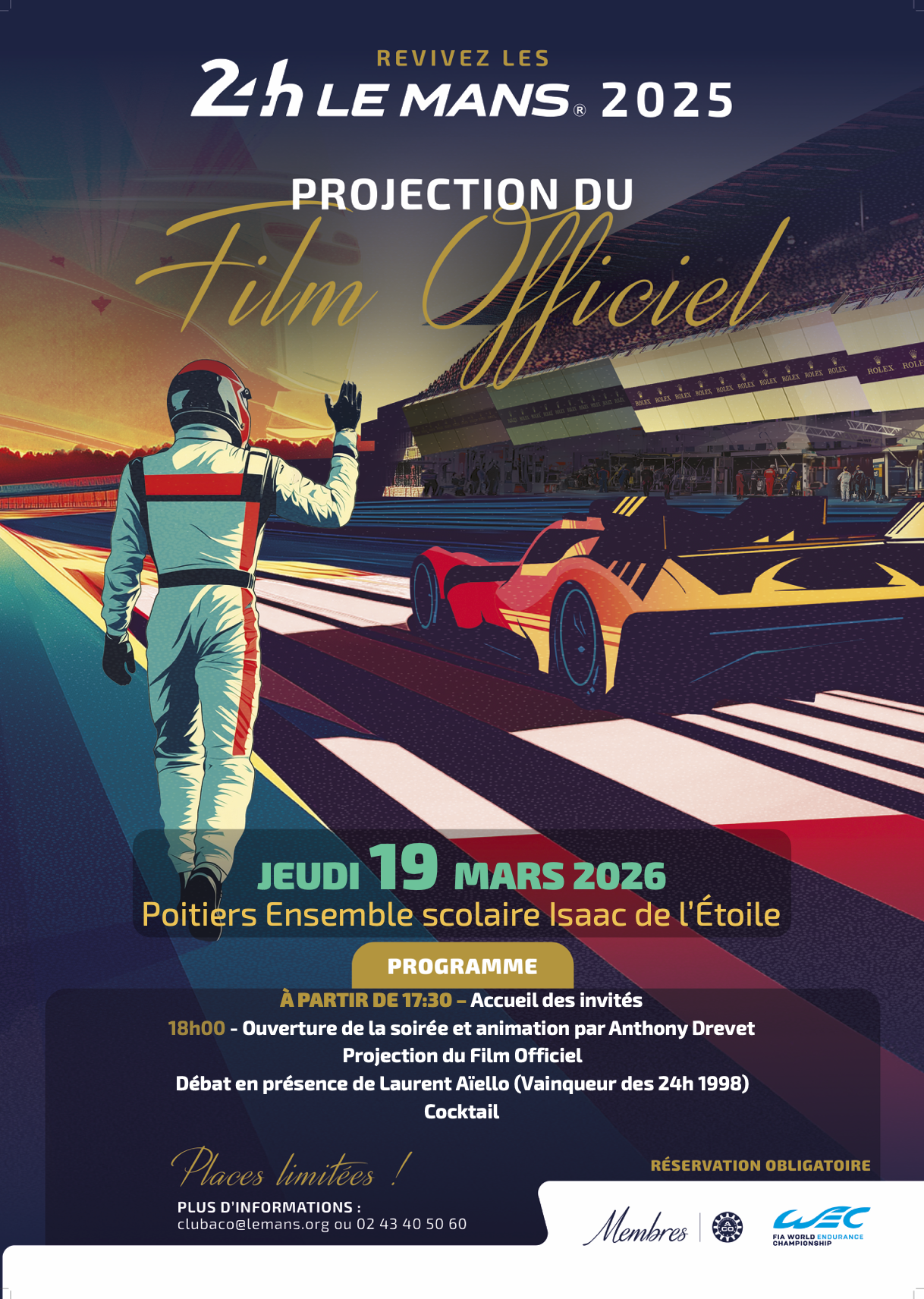 Image de Projection du film des 24 Heures du Mans 2025